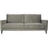 Home4You Sofa lova ANNA su saugojimo dėže, smėlio spalvos aksomas