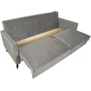 Home4You Sofa-lova ANNA su daiktadėže Smėlio spalvos aksomas