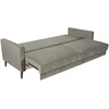 Home4You Sofa-lova ANNA su daiktadėže Smėlio spalvos aksomas