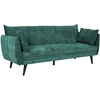Home4You Sofa lova NOELLA Žalia, Trivietė, 212x82 cm