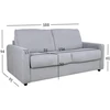 Home4You Sofa-lova PROVO 2-vietė, pilka