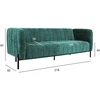 Home4You Sofa-lova TAMIKA 3-vietė, žalia