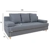 Home4You Sofa-lova VELLA su daiktadėže, pilka