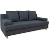 Home4You Sofa-lova VELLA su daiktadėže, tamsiai pilka.