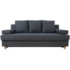 Home4You Sofa-lova VELLA su daiktadėže, tamsiai pilka.