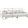 Home4You Sofa MAGNOLIA 4-vietė, šviesiai smėlio