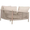 Lauko baldų komplektas Home4You Sofa MEDINA 163,5x135xH71,5cm Smėlio