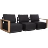 Sofa Home4You Sofos modulis „FULLER“ 68 x 89 x H70,5 cm, tamsiai pilkos spalvos