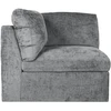 Fotelis Home4You Modulinė sofa „SAMOA“ – 1-vietis kampinis elementas, pilkos spalvos