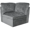 Fotelis Home4You Modulinė sofa „SAMOA“ – 1-vietis kampinis elementas, pilkos spalvos