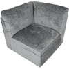Fotelis Home4You Modulinė sofa „SAMOA“ – 1-vietis kampinis elementas, pilkos spalvos