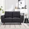 Home4You Dark Sofa STEVE, 2 vietų, tamsiai pilka