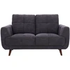 Home4You Dark Sofa STEVE, 2 vietų, tamsiai pilka