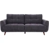 Home4You Dark Sofa STEVE, 3 vietų, tamsiai pilka
