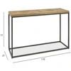 Fotelis Home4You Šoninis staliukas INDUS 116x37xH77cm, ąžuolas