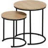 Home4You Kavos staliukai ELTO D44,5xH50cm D34,5xH40cm Ąžuolo