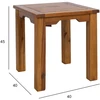 Home4You Bench Stalas suoliukas FORTUNA 40x40x45cm, akacija