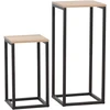 Fotelis Home4You Kavos staliukai HANNES 2vnt. 26x26xH60cm 22x22xH40cm