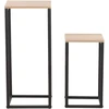 Fotelis Home4You Kavos staliukai HANNES 2vnt. 26x26xH60cm 22x22xH40cm