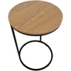 Fotelis Home4You Kavos staliukas HEDVIG D40xH60cm Pelenų/Juoda