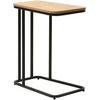 Fotelis Home4You Kavos staliukas HEDVIG 50x32xH60cm Pelenų/Juoda