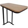 Fotelis Home4You Kavos staliukas HEDVIG 50x32xH60cm Pelenų/Juoda