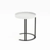 Fotelis Home4You Kavos staliukas KEIRA D40xH45cm Balta