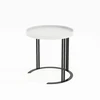 Fotelis Home4You Kavos staliukas KEIRA D50xH50cm Balta