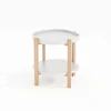 Fotelis Home4You Kavos staliukas NORAH D40xH60cm Balta