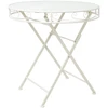Home4You Stalas SANDY D70xH73cm, senovinis baltas