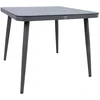 Home4You Stalas ANDROS 90x90xH75cm, pilkas