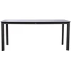 Home4You Stalas BEIDA 180x90x75 cm, juodas