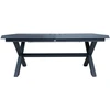 Home4You Dark Stalas COLUMBUS 183/243x100xH76, tamsiai pilkas