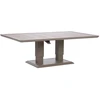 Home4You Stalas MARENDA 150x90xH2-75cm, pilkšvai smėlio spalvos
