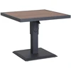 Reguliuojamo auksčio stalas PARKER 90x90xH52-75cm, pilkas
