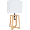 Home4You Lamp Stalinis šviestuvas WOODEN H44,5cm, baltas