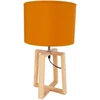 Home4You Lamp Stalinis šviestuvas WOODEN H44,5cm, ochra