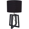 Home4You Dark Stalinis šviestuvas WOODEN H44,5cm, tamsiai pilkas