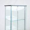 Fotelis Home4You Vitrina AIKO 60x36xH163cm Grūdintas stiklas Juoda