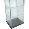 Home4You Vitrina AIKO 60x36xH163cm Grūdintas stiklas Juoda