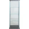 Home4You Vitrina AIKO 60x36xH163cm Grūdintas stiklas Juoda