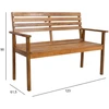Home4You Bench Suoliukas FORTUNA 123x61,5xH90cm, akacija