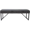 Home4You Bench Suoliukas MYLA žalsvai pilkas velvetas