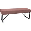 Home4You Bench Suoliukas MYLA vintažinis rožinis velvetas