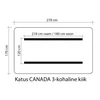 Home4You Stogelis supynėms CANADA 170x278cm, medžiaga: 100% poliesteris