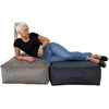 Home4You Stool MITSU-MITSU 80x80xH30cm, šviesiai ruda