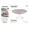Home4You Stiklinė lėkštė TORTO LĖKŠTĖ D22cm