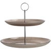Home4You Grindų padėklas CAKE PLATE 2 D28cm, stiklinis