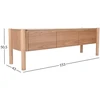 Home4You TV staliukas GARDENIA 153x43xH50,5cm Ąžuolo