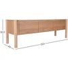 Home4You TV staliukas GARDENIA 153x43xH50,5cm Ąžuolo